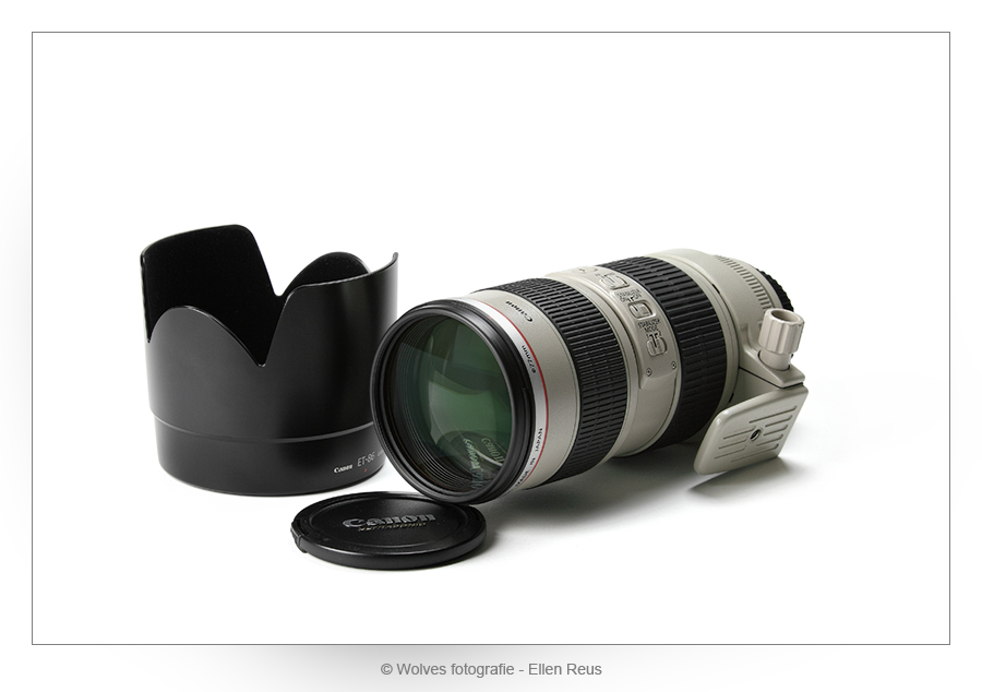Canon objectief EF 70-200 mm F2.8 L IS USM - Pruductfotografie - Door: Ellen Reus - Wolves fotografie