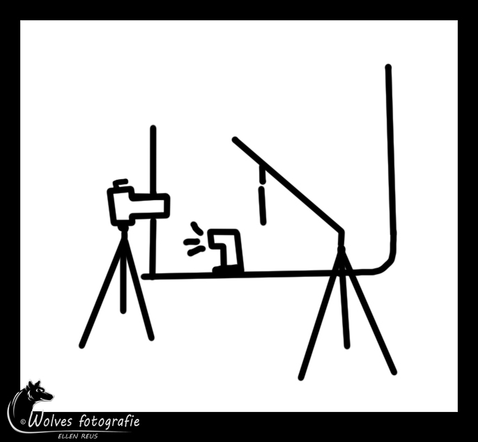 Opstelling zeepvliesfotografie - Door: Ellen Reus - Wolves fotografie